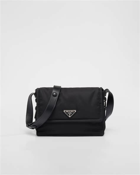 unisex prada nylon crossbody|prada padded nylon shoulder bag.